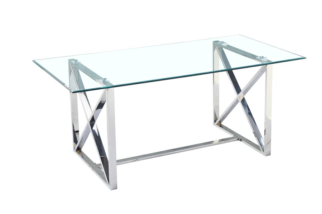 Table à MANGER en verre trempé - KENSY