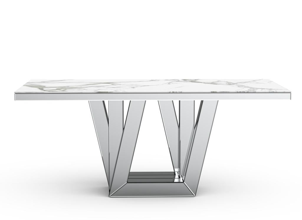 Table à MANGER effet marbre - Elégance